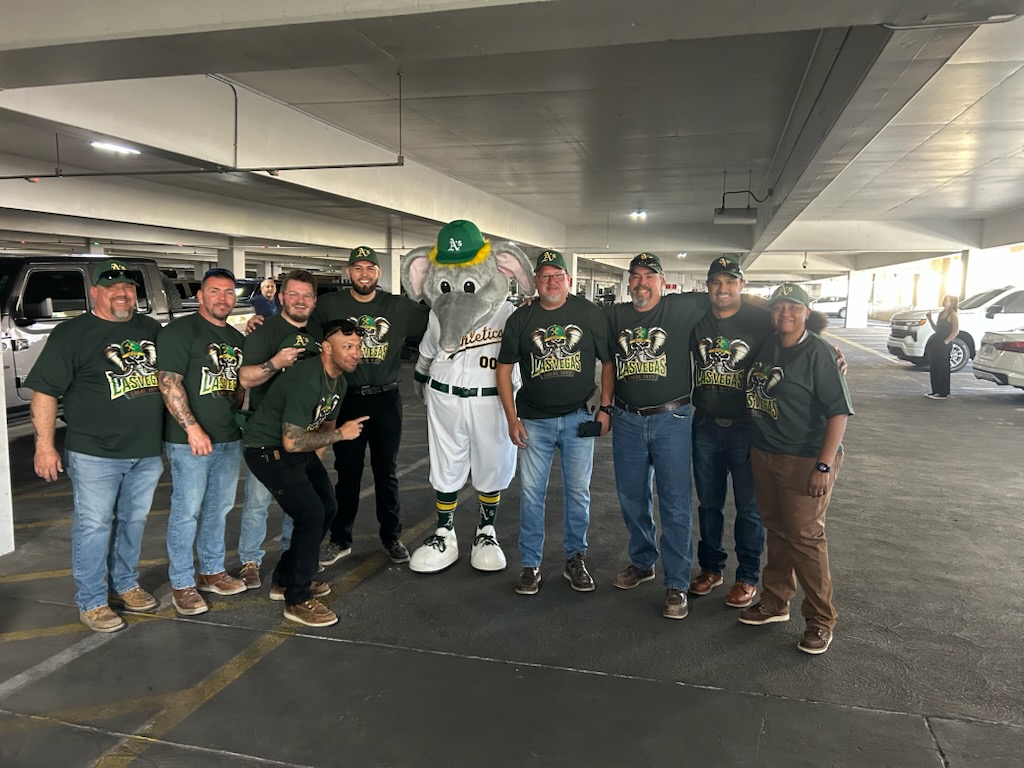 Local 1977 Carpenters were delighted to attend the groundbreaking event for the new Athletics stadium in Las Vegas.